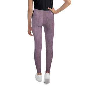 Grape Marble Youth Leggings