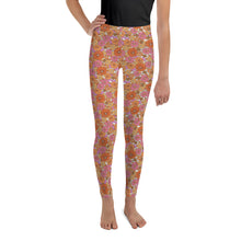 Load image into Gallery viewer, Flower Power Youth Leggings
