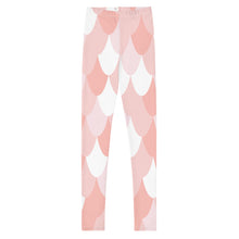 Load image into Gallery viewer, Pink Mermaid Youth Leggings