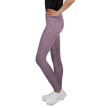 Load image into Gallery viewer, Grape Marble Youth Leggings