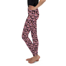 Load image into Gallery viewer, Lula Activewear Pink Blossom Floral Youth Leggings