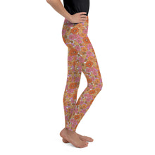 Load image into Gallery viewer, Flower Power Youth Leggings