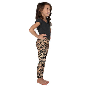 Girls Leopard Print Yoga Leggings