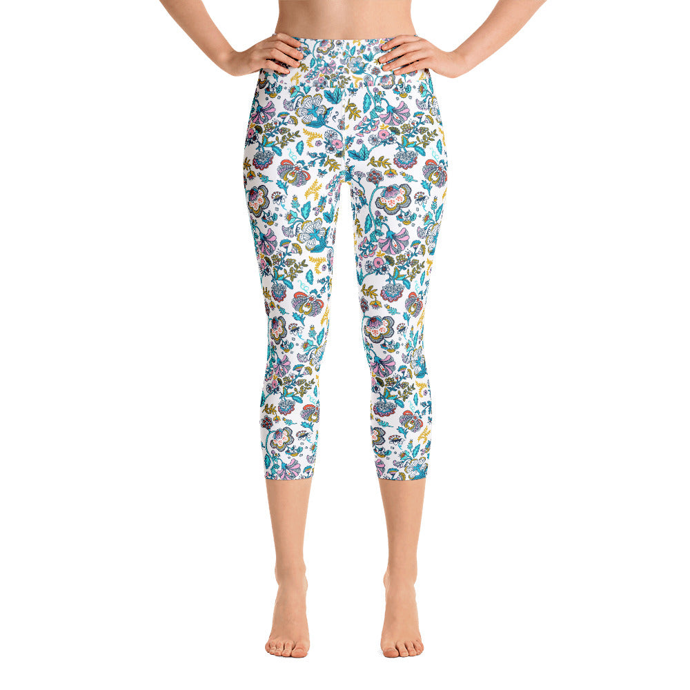 Secret Garden High Waisted Capri Leggings