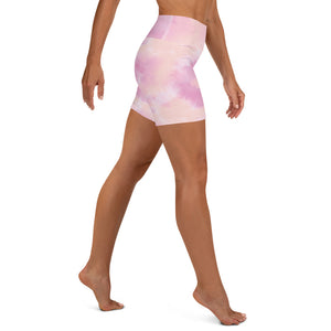 Pink Tie Dye High Waisted Shorts