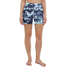 Load image into Gallery viewer, Blue tie dye summer shorts