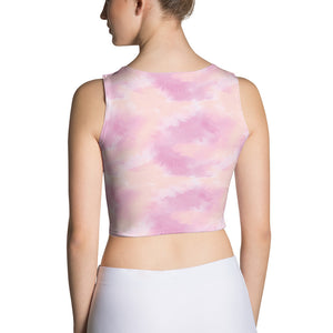 Pink Tie Dye Fitted Cropped top