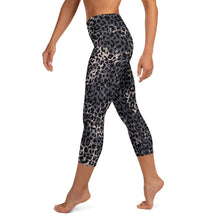 Load image into Gallery viewer, Lula Activewear Dark Leopard Print High Waisted Yoga Capri Leggings