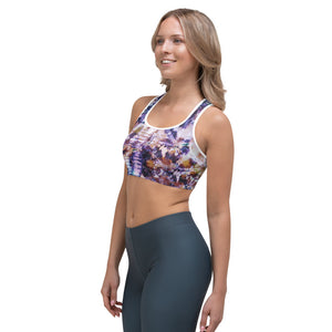 Lula Activewear Coral Tie Dye Sports Bra