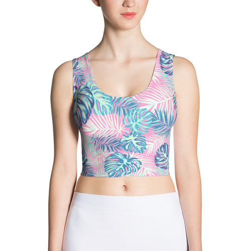 Tropical Fitted Crop Top