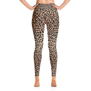 Leopard Print High Waisted Yoga Leggings