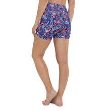 Load image into Gallery viewer, Blue Paisley High Waisted Shorts