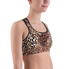 Load image into Gallery viewer, Leopard Print Sports Bra