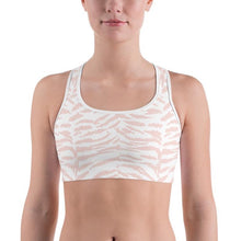 Load image into Gallery viewer, Pink Zebra Sports Bra