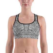 Load image into Gallery viewer, Snakeskin Sports Bra
