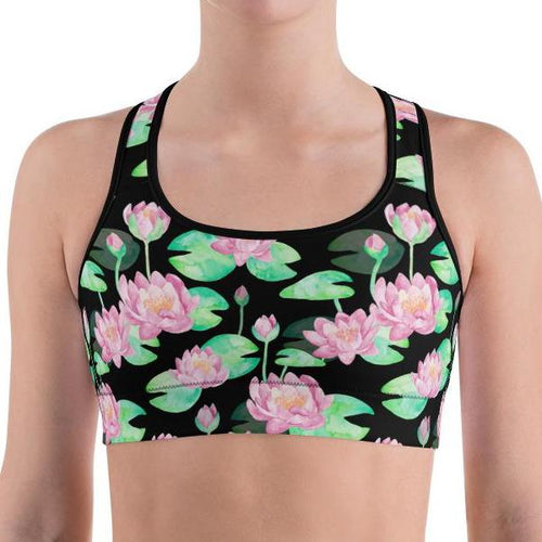 Lotus Flower Sports bra