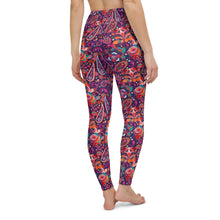 Load image into Gallery viewer, Pink Paisley High Waisted Leggings