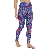 Load image into Gallery viewer, Blue yoga leggings