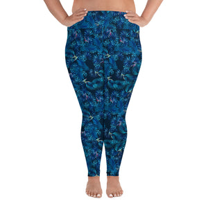 Plus size high waisted yoga leggings for women
