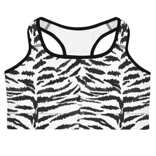 Zebra Print Sports Bra