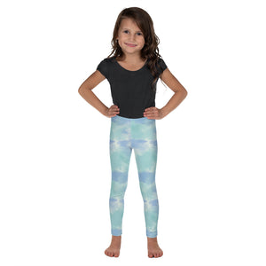 Mini Blue Tie Dye Leggings