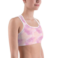Load image into Gallery viewer, Pink Tie Dye Sports Bra