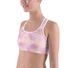 Load image into Gallery viewer, Pink Tie Dye Sports Bra