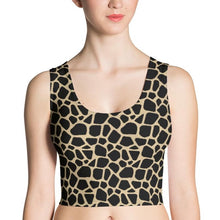 Load image into Gallery viewer, Giraffe Fitted Crop Top