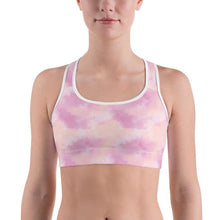 Load image into Gallery viewer, Pink Tie Dye Sports Bra