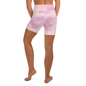 Pink Tie Dye High Waisted Shorts
