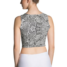 Load image into Gallery viewer, Snakeskin Print Fitted Crop Top