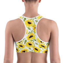 Load image into Gallery viewer, Sunflower sports bra
