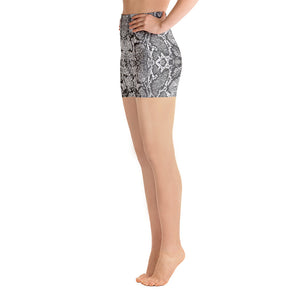 Snakeskin High Waisted Shorts
