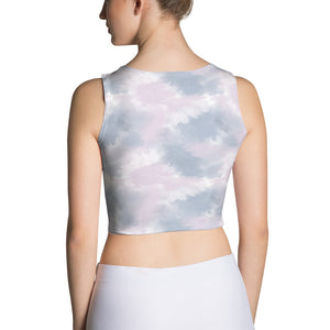 Lilac Tie Dye Fitted Crop Top