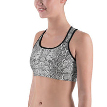 Load image into Gallery viewer, Snakeskin Sports Bra