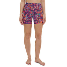 Load image into Gallery viewer, Pink Paisley High Waisted Shorts