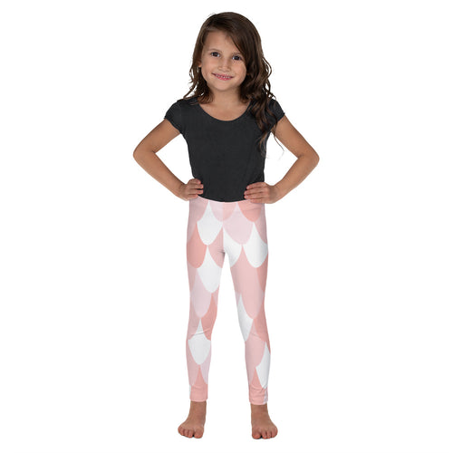 Pink Mermaid Girls Dance Leggings