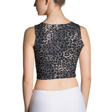 Load image into Gallery viewer, Lula Activewear dark leopard print fitted yoga crop top