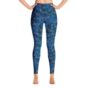 Copacabana print gym dance yoga running leggings tights