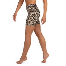 Load image into Gallery viewer, Leopard Print Yoga Shorts