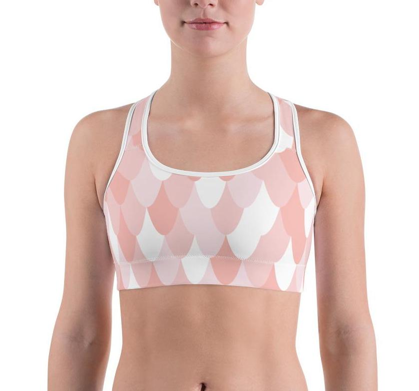 Pink Mermaid Sports bra
