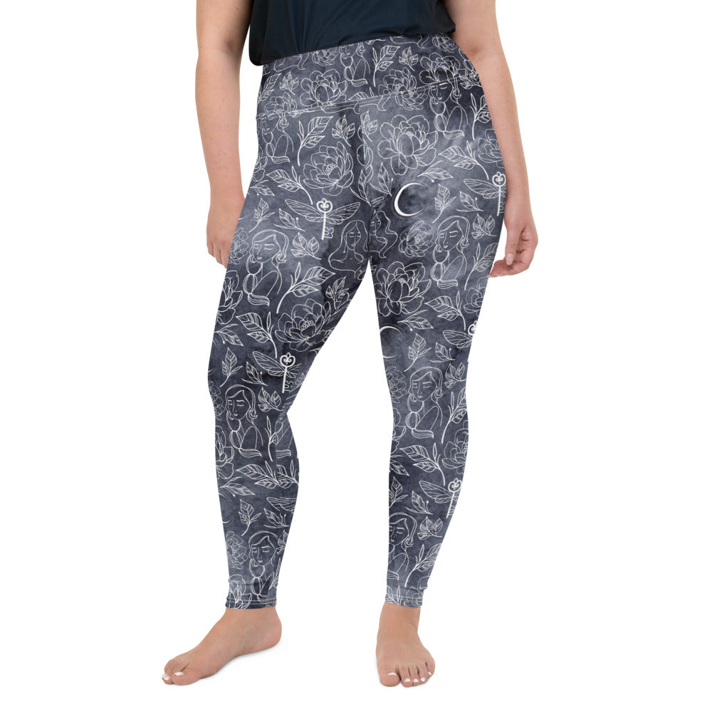 Moon Goddess High Waisted Plus Size Leggings