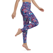 Load image into Gallery viewer, Blue yoga leggings