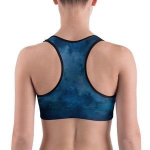 Midnight blue comfortable yoga and sports bra
