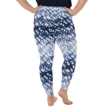 Load image into Gallery viewer, Blue plus size yoga leggings for women