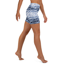 Load image into Gallery viewer, Blue yoga shorts for women