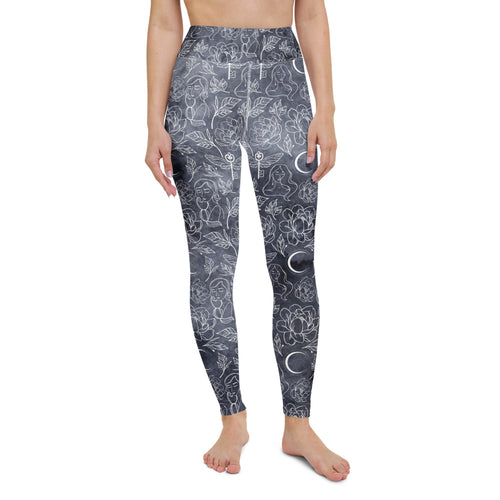 Moon Goddess High Waisted Leggings