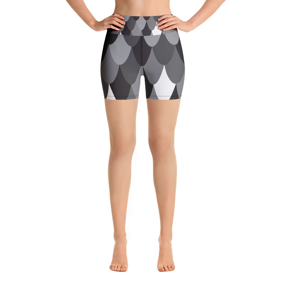 Modern Mermaid High Waisted Shorts