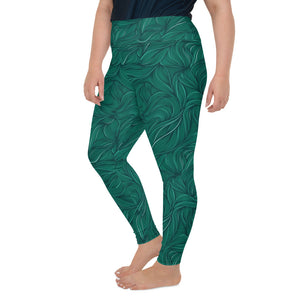 Plus size high waisted yoga leggings