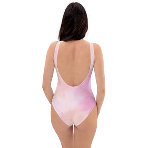 Pink Tie Dye One-Piece Swimsuit